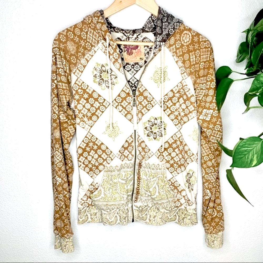 3 for $25 | Billabong | Tan Boho Hoodie